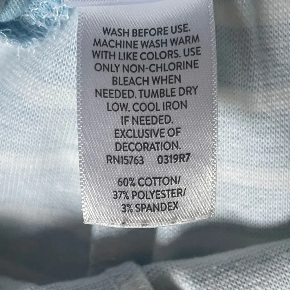 Hanes Baby Flexy Bodysuit and Pants 12-18M Long Sleeve Blue Stripes